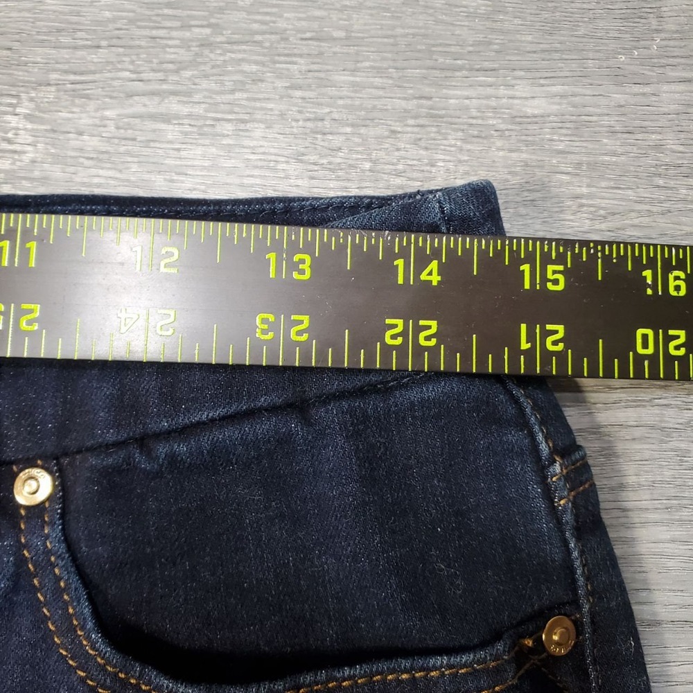 Chicos So Slimming Girlfriend Slim Leg Ankle Jeans Dark Wash Stretch Womens 4/SM - Picture 9 of 15